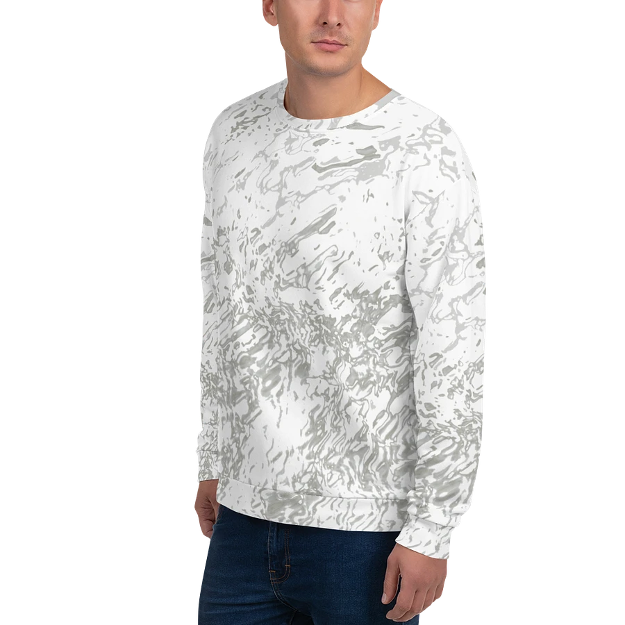 Abstract Pale Marble Effect Design Unisex All Over Print Sweatshirt product image (7)