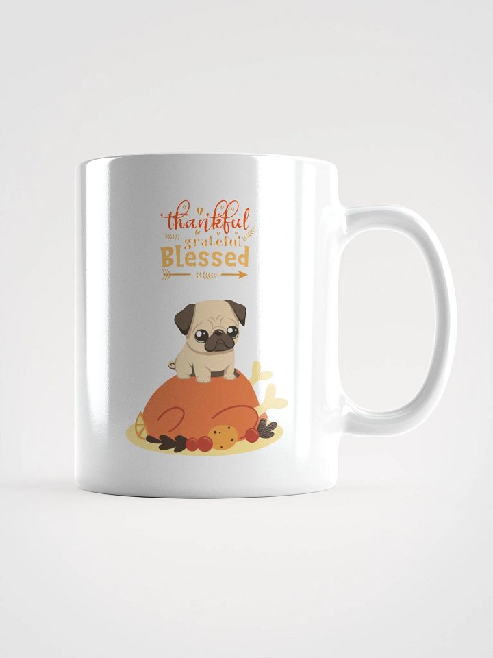 Autumn Pug Thanksgiving Mug product image (1)