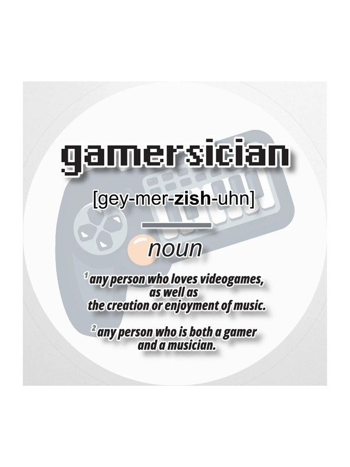 Gamersician Definition Stickers product image (2)