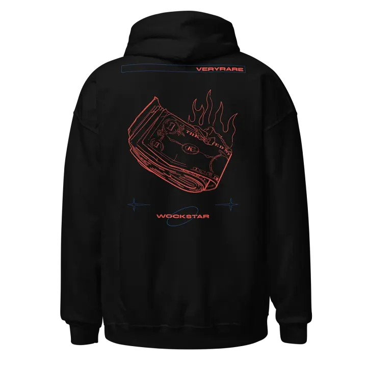 VERYRARE Collection - "Burning Revenue" Embroidered Pullover Hoodie product image (1)