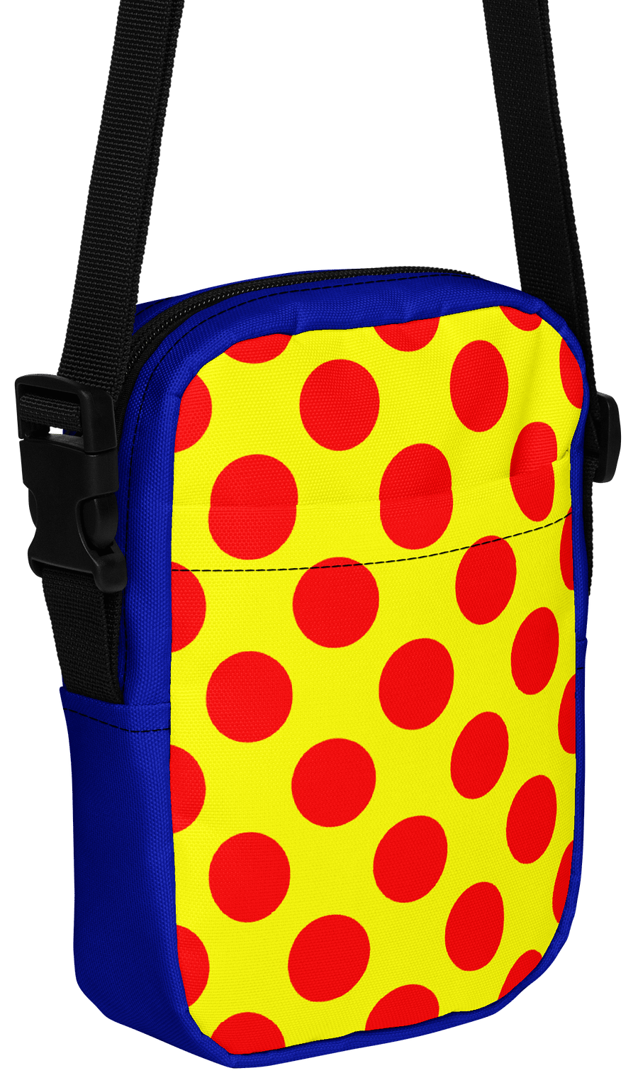 Red Polka Dots on Yellow Crossbody Bag product image (3)