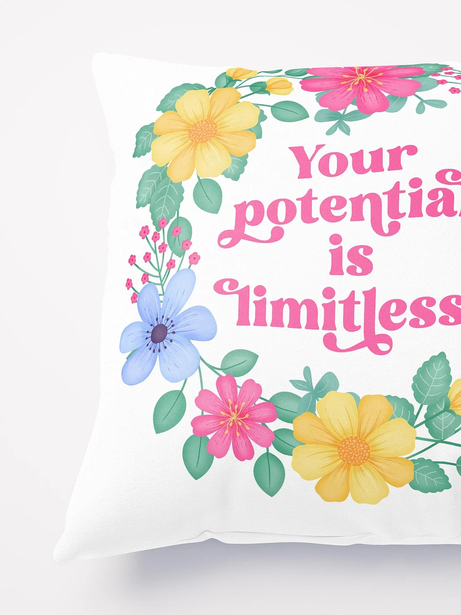Your potential is limitless - Motivational Pillow White product image (4)