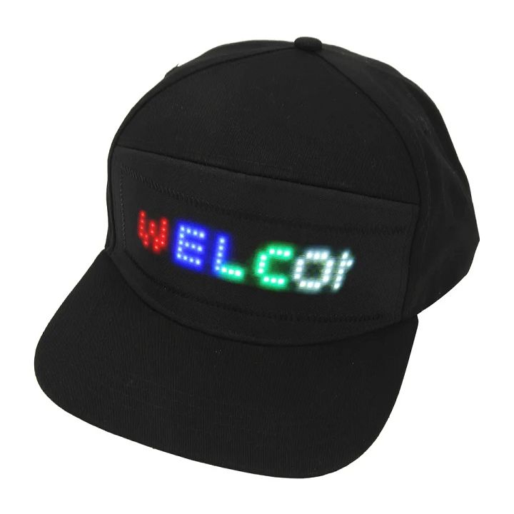 (Black Hat) LED Baseball Cap APP Control Programmable LED Hat product image (2)