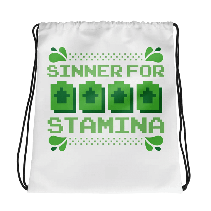 Sinner for Stamina - Drawstring Bag product image (1)