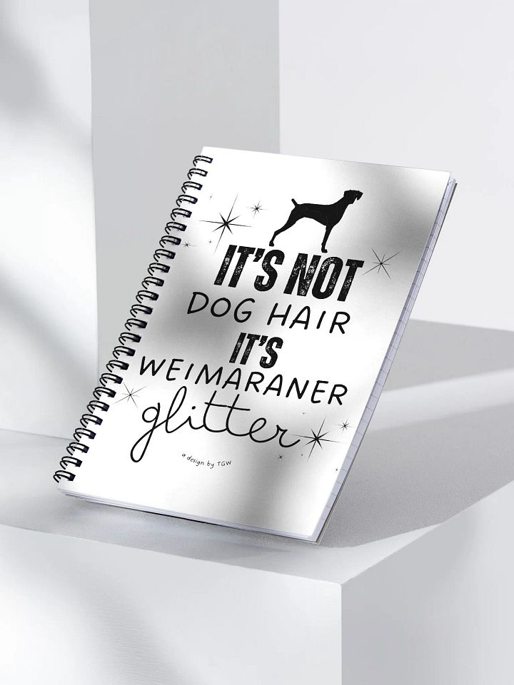 Weim Glitter - Spiral Notebook product image (1)