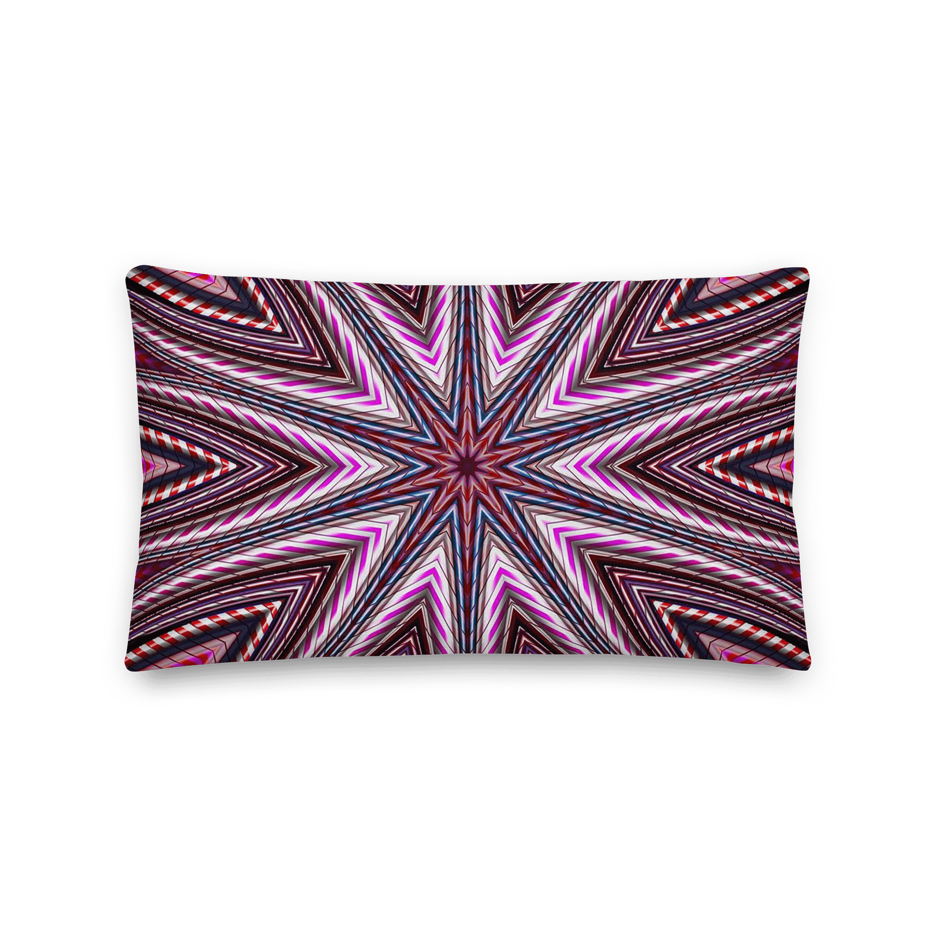 Candy Cane Kaleidoscope Throw Pillow product image (5)