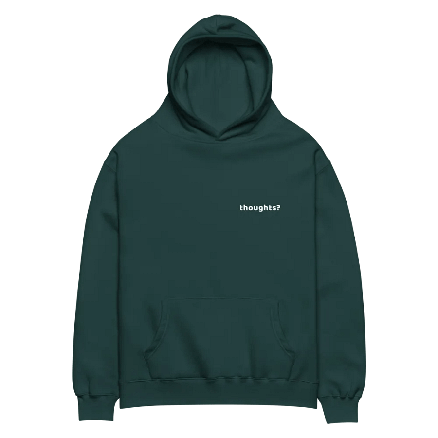 Thoughts Oversized Back Graphic White Text product image (3)