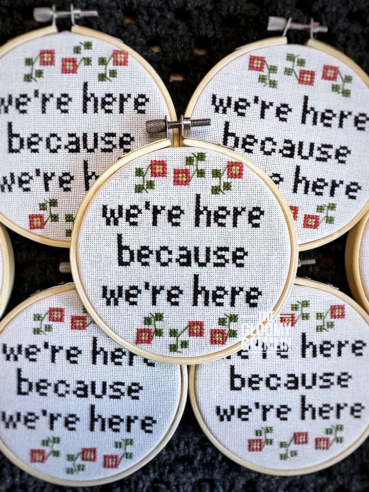 We're Here - Cross Stitch Pattern product image (1)