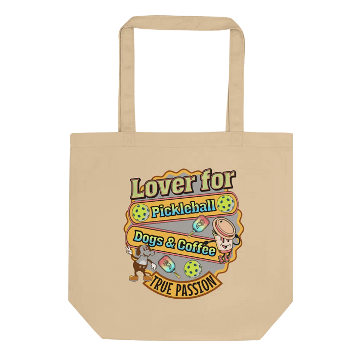 Lover For Pickleball Dogs And Coffee Eco Tote product image (1)