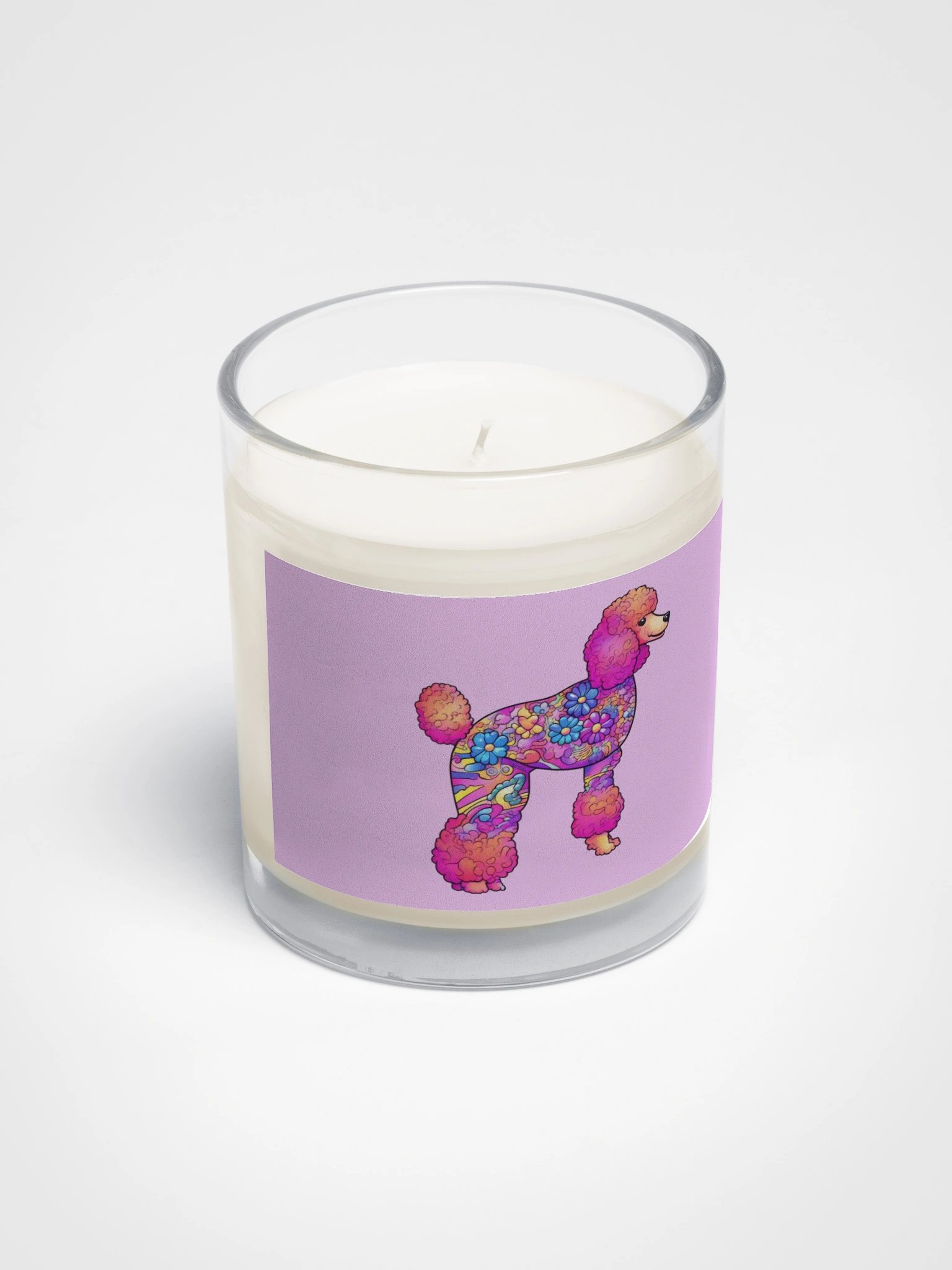 Flower Power Poodle #1 - Soy Candle product image (3)