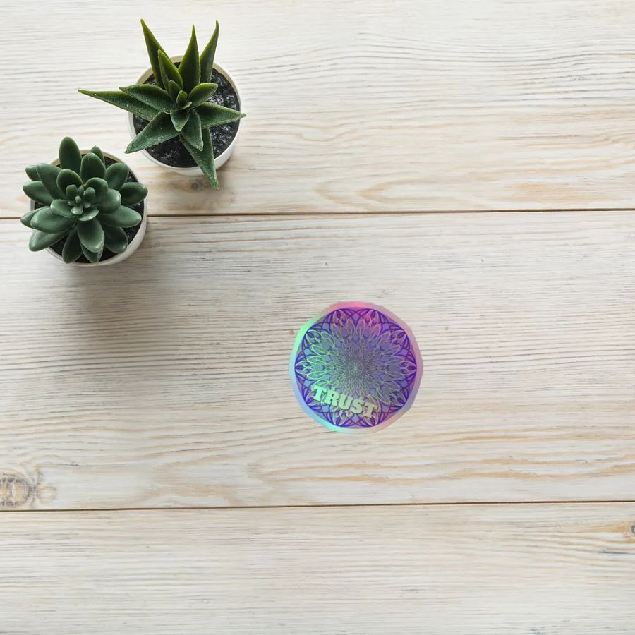 Trust Mandala Holographic Sticker Sheet product image (9)