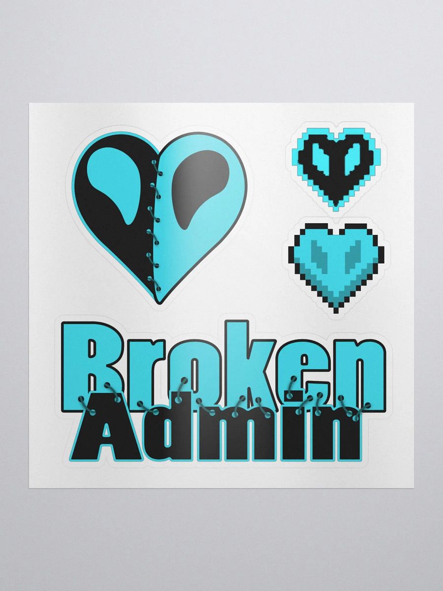 Broken Heart Stitched Stickers Pack product image (1)