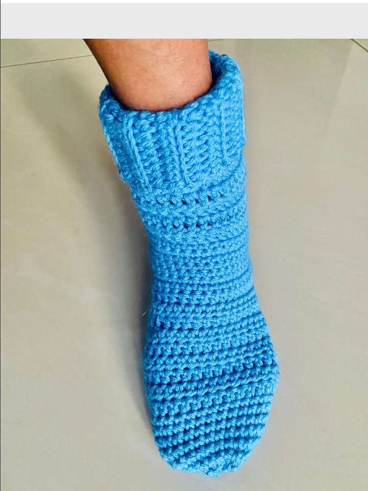 Crochet basic slipper socks Written Pattern product image (2)