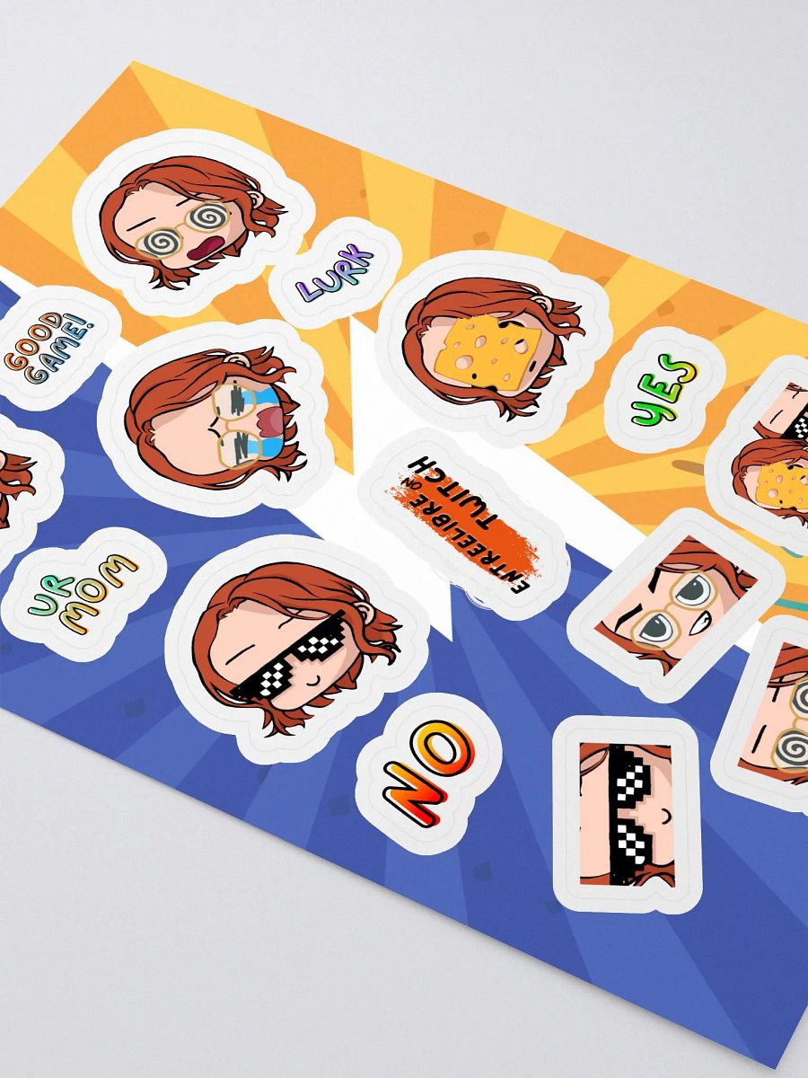 TWITCH EMOTES STICKER SHEET product image (4)