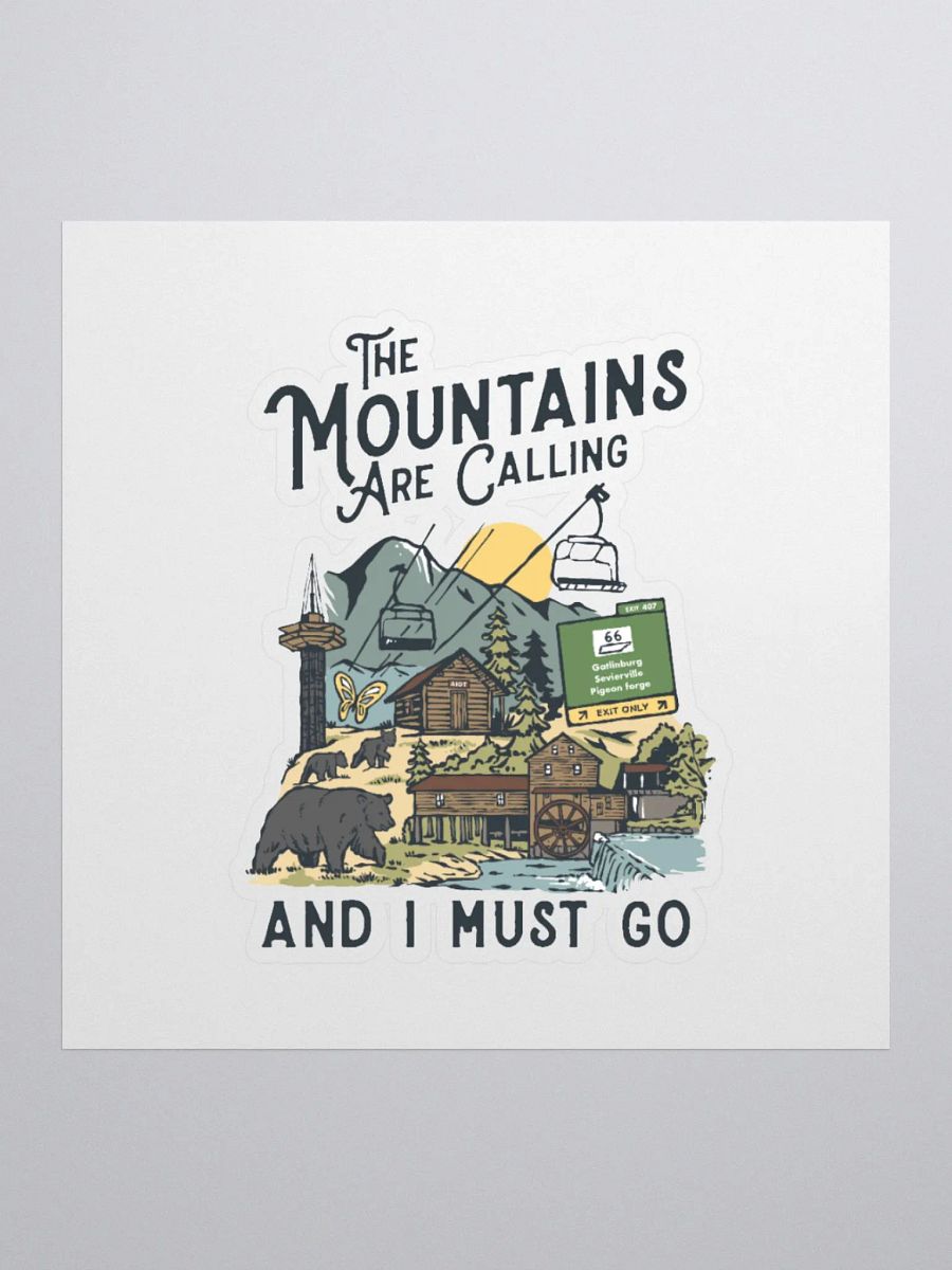 The Mountains Are Calling Sticker product image (3)