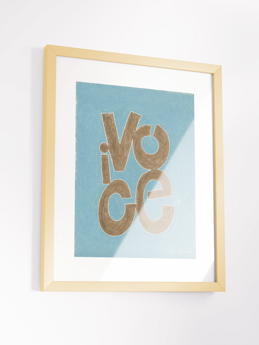 Voice 10.21.19 print framed product image (3)