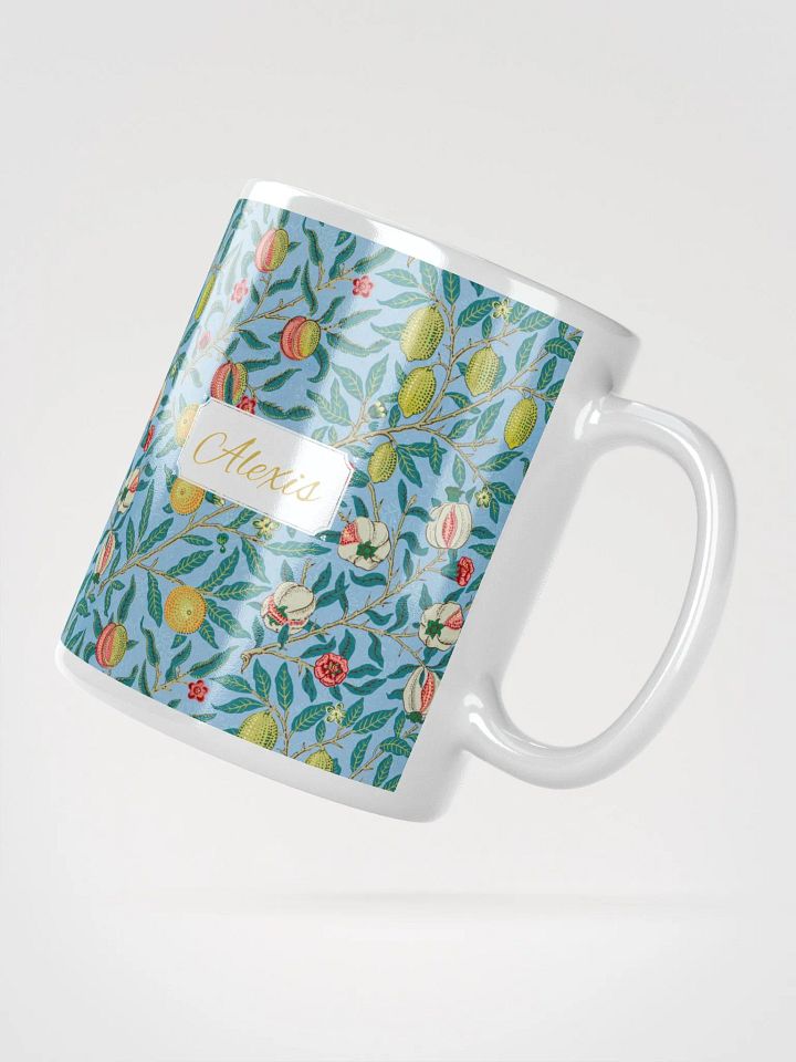Personalized Four Fruits Pattern White Glossy Mug product image (2)
