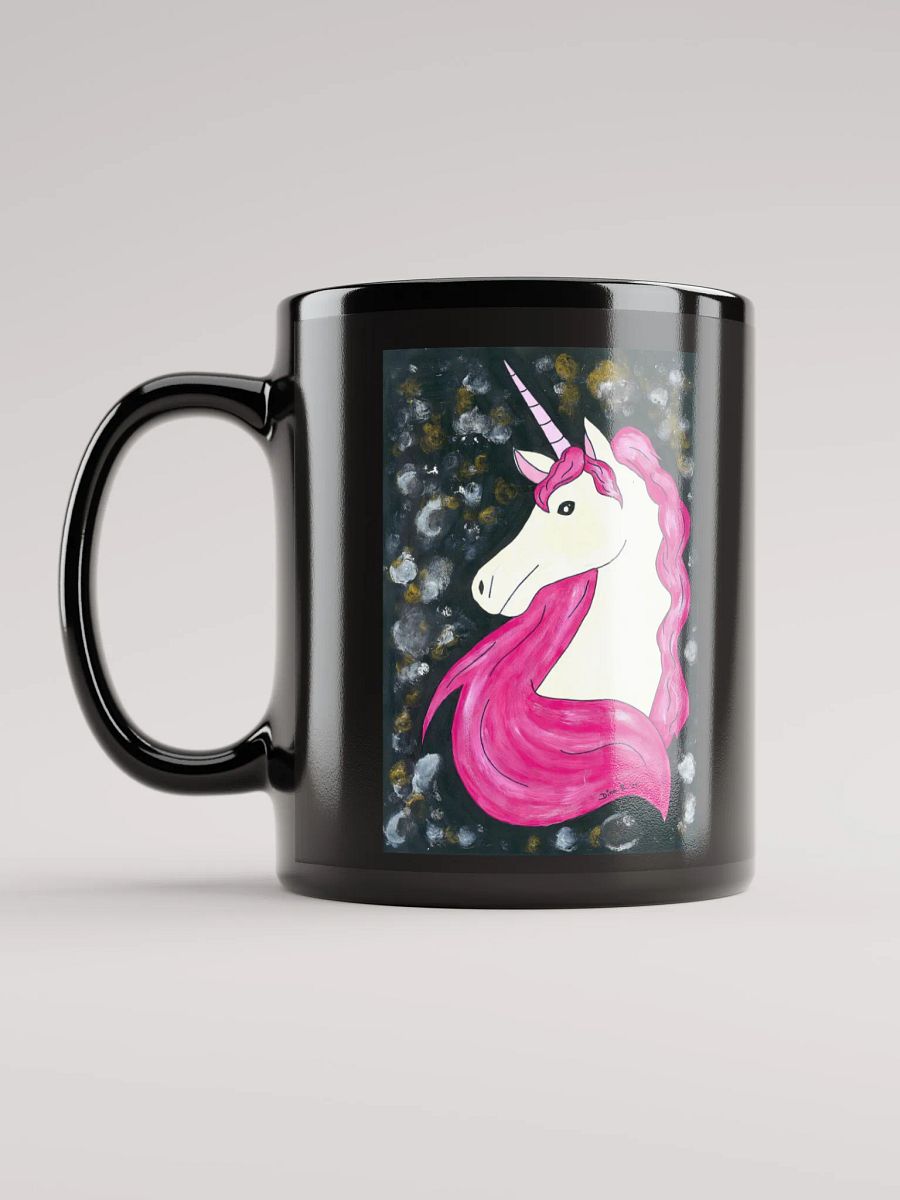 Unicorn - acrylic painting picture - (art by Dina R.) - Black Glossy Mug product image (12)