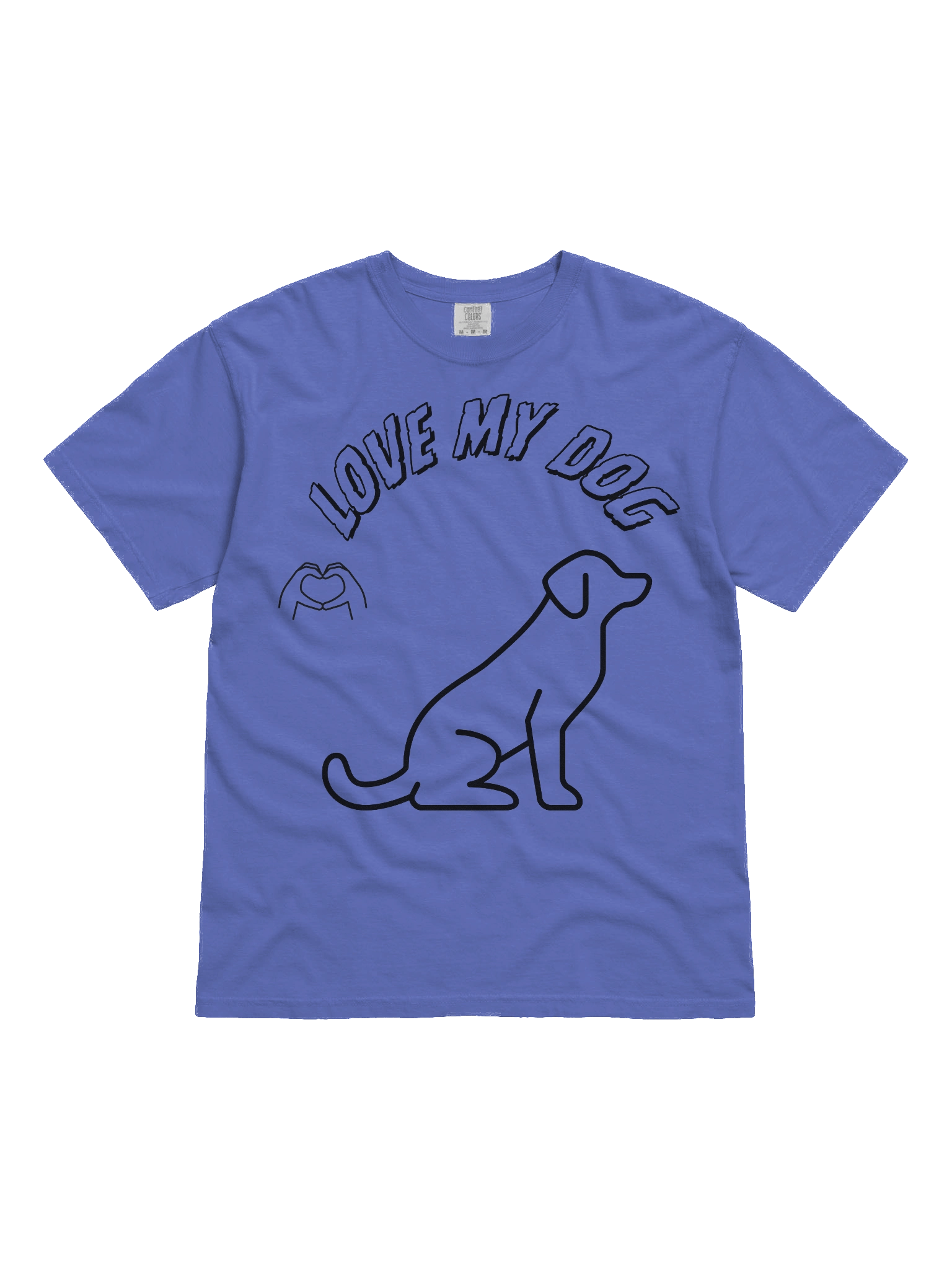 Love My Dog Heavyweight Cotton T-Shirt product image (10)