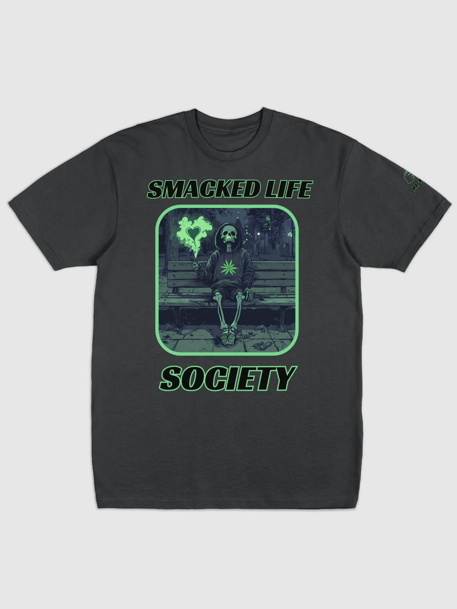 Green Smoke Heartbreak Oversized Tee product image (1)