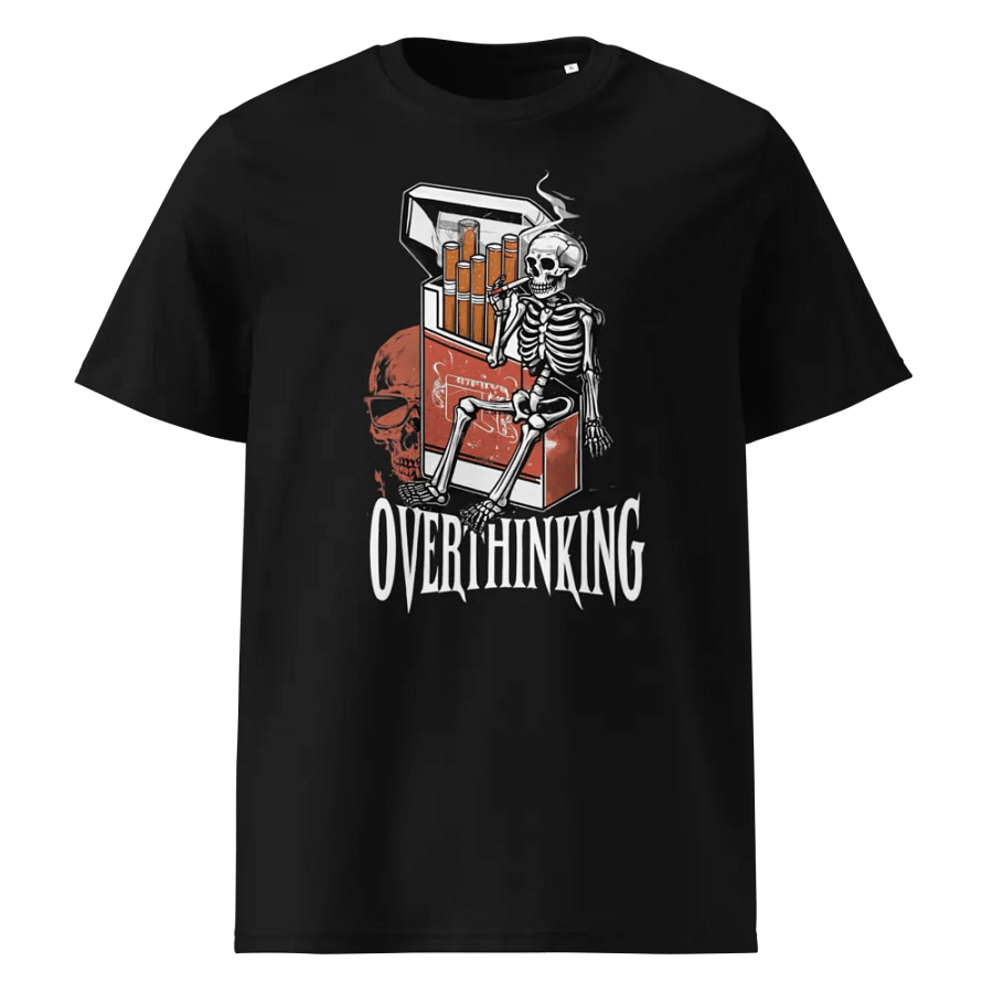 Skeleton Smoke Break Organic Cotton Tee product image (1)