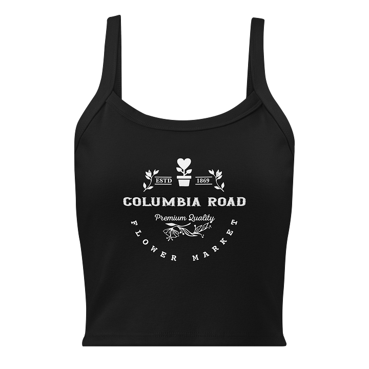 Columbia Road Market Women's Ribbed Tank Top (Black) product image (1)