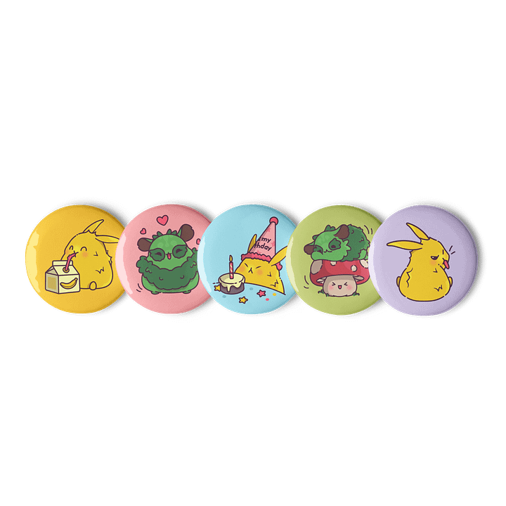 Raiden & Moku Pin Button Set product image (1)