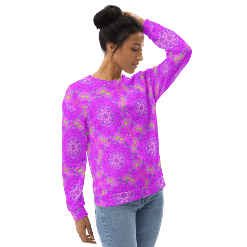 That Abstract Pink Neon Star Unisex Sweatshirt product image (17)
