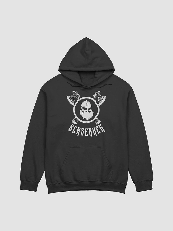REXNOR Berserker Hoodie (White Logo + Text Upper Back) product image (1)