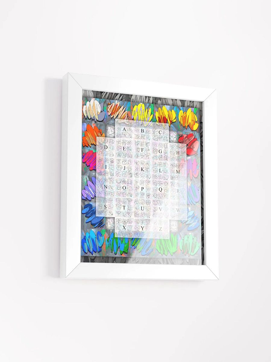 A-Z Graffiti Character Letters, D1/DOne, Framed Poster 01 product image (3)