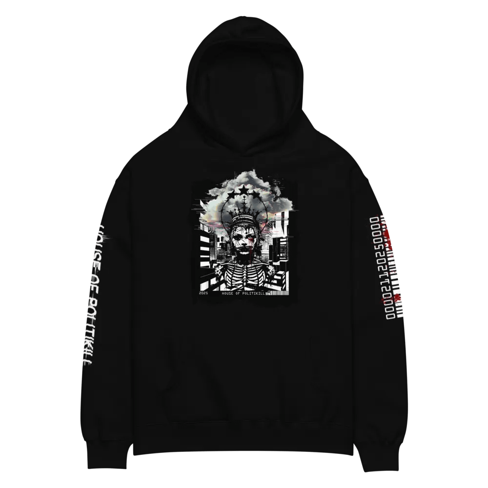 DIGITAL GLITCH QUEEN - CORRUPTED CODE - UNISEX HOODIE product image (2)
