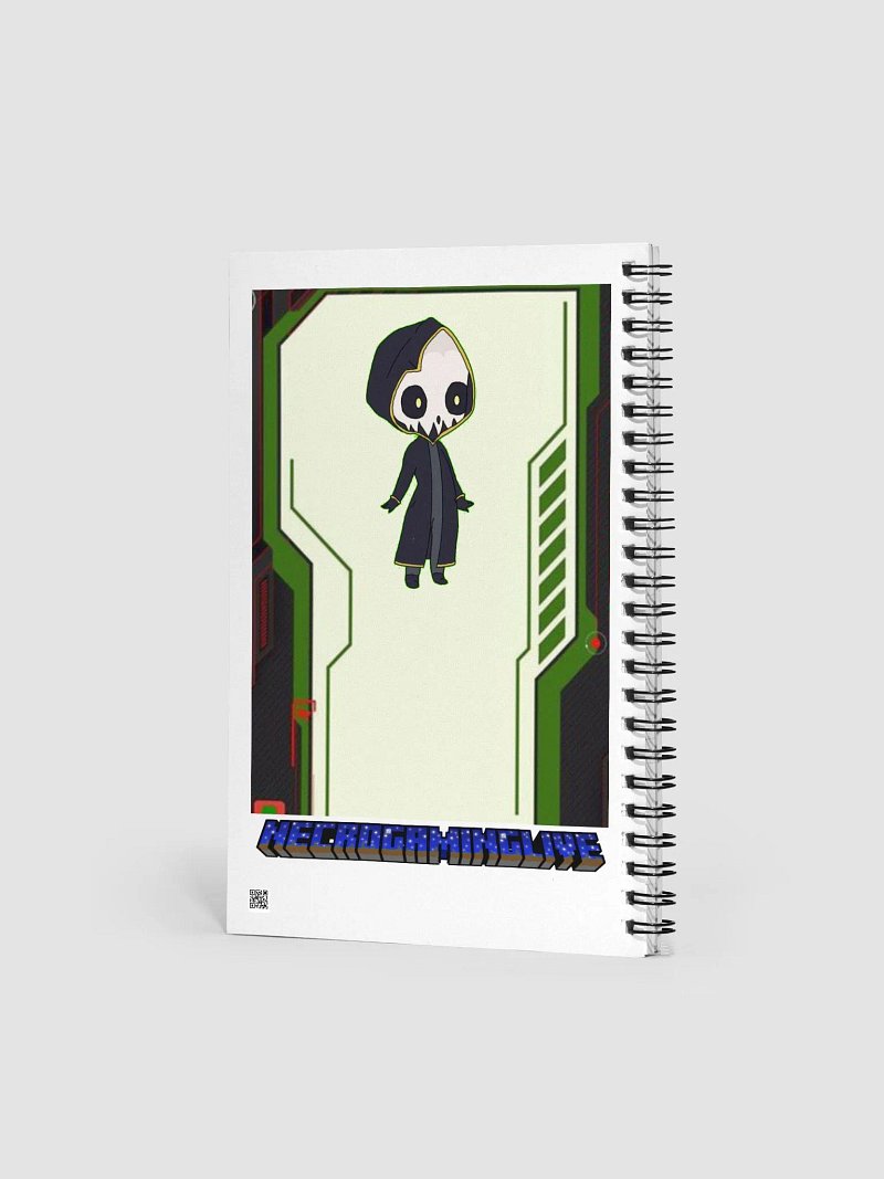 NecroGamingLIVE Lined Spiral White Notebook