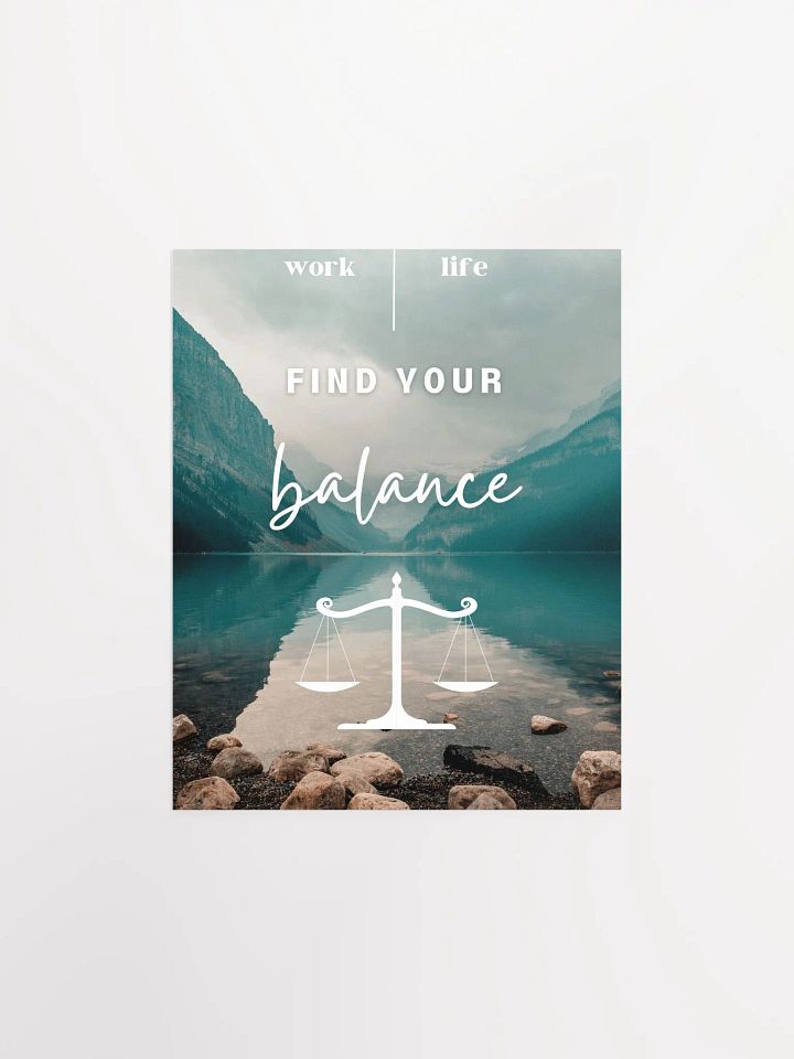 Find your balance sustainable Poster product image (2)