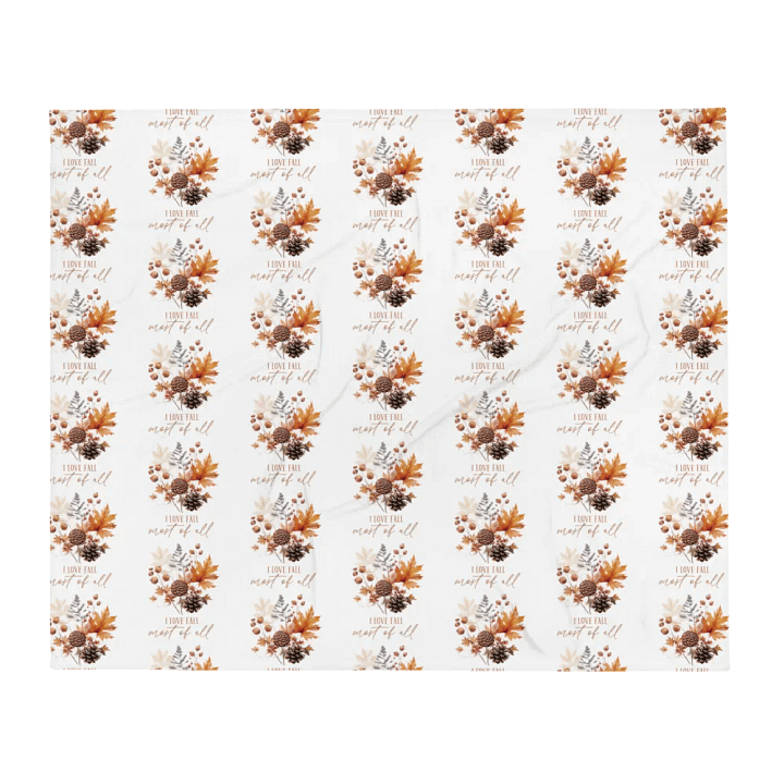 I Love Fall Most of All Blanket product image (1)