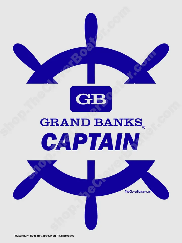 Grand Banks Captain - T-Shirt - Light Shirt w/Blue Logo product image (2)