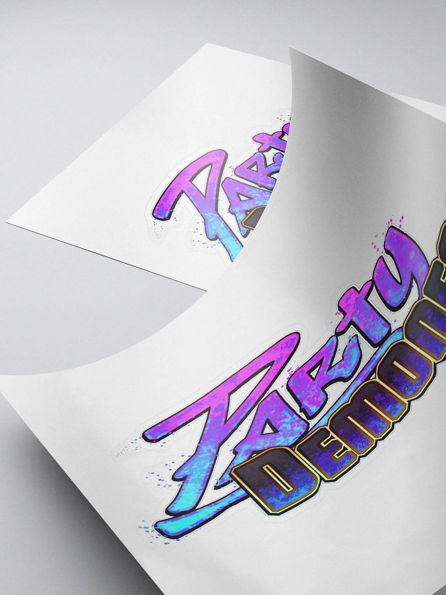 PartyDemoness Logo Sticker product image (4)