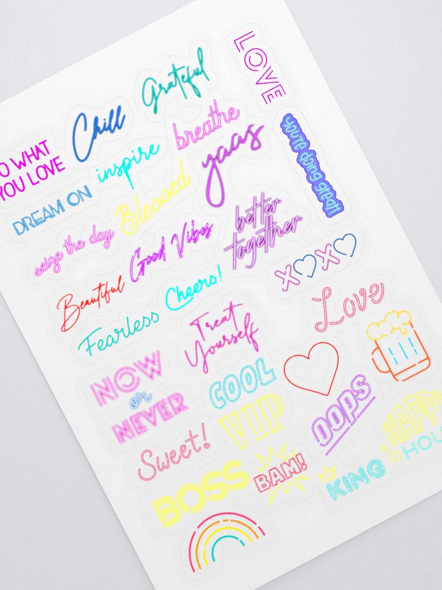 Lovely Motivational Sticker Sheet product image (1)