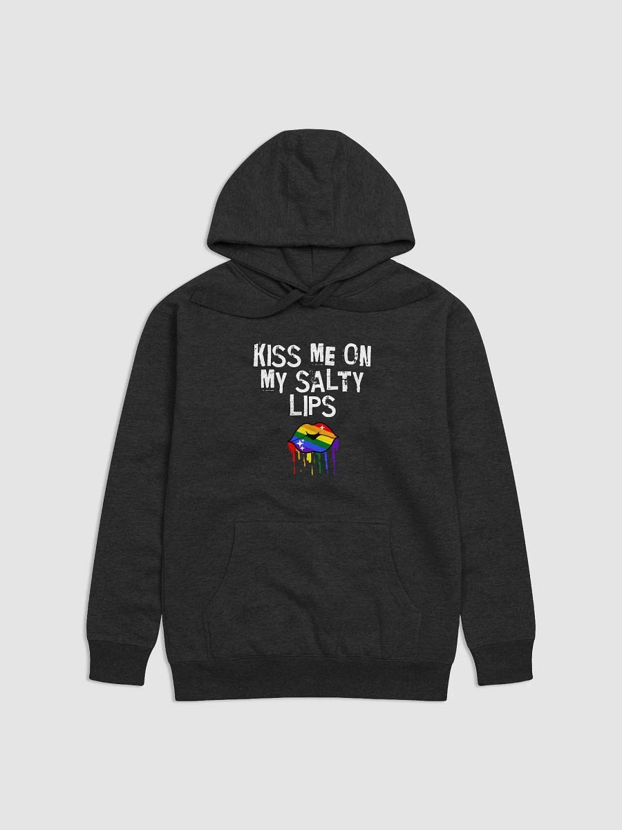LGBTQ+ Hoodie Kiss Me On My Salty Lips Rainbow (Black) product image (6)