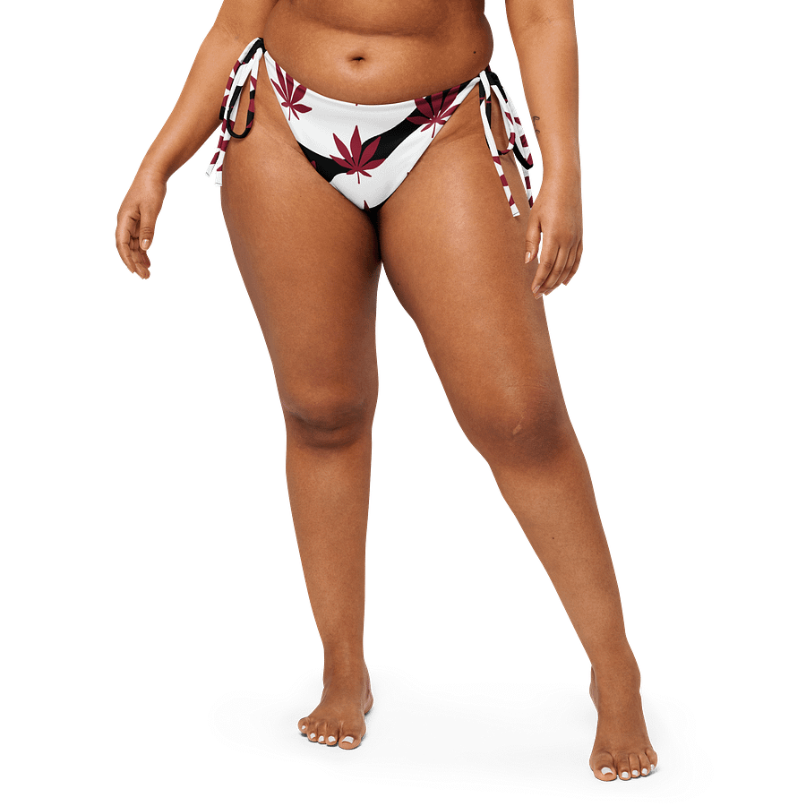 Zebra & Marijuana Leaf All-Over Bikini Bottom product image (1)