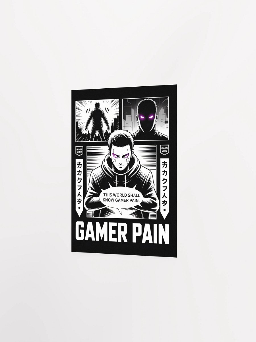 Gamer Pain Monochrome Poster product image (13)