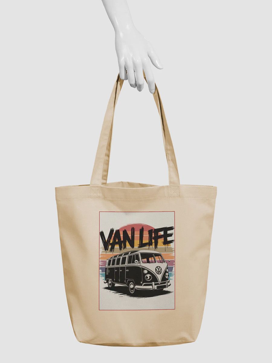 Cream "VAN LIFE" Organic Tote Bag product image (3)