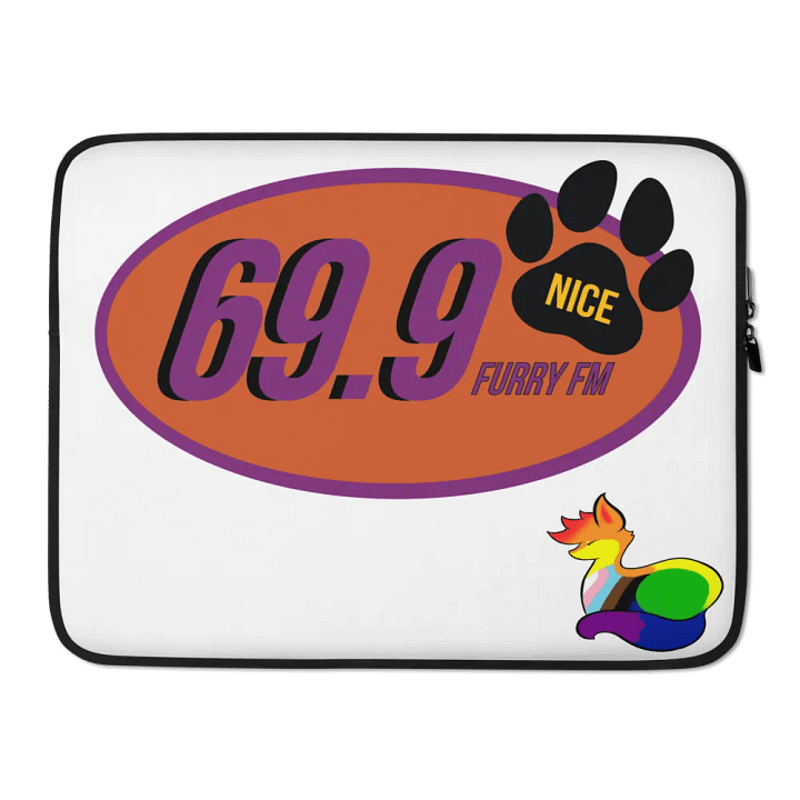 "69.9 Furry FM" Laptop Sleeve product image (2)