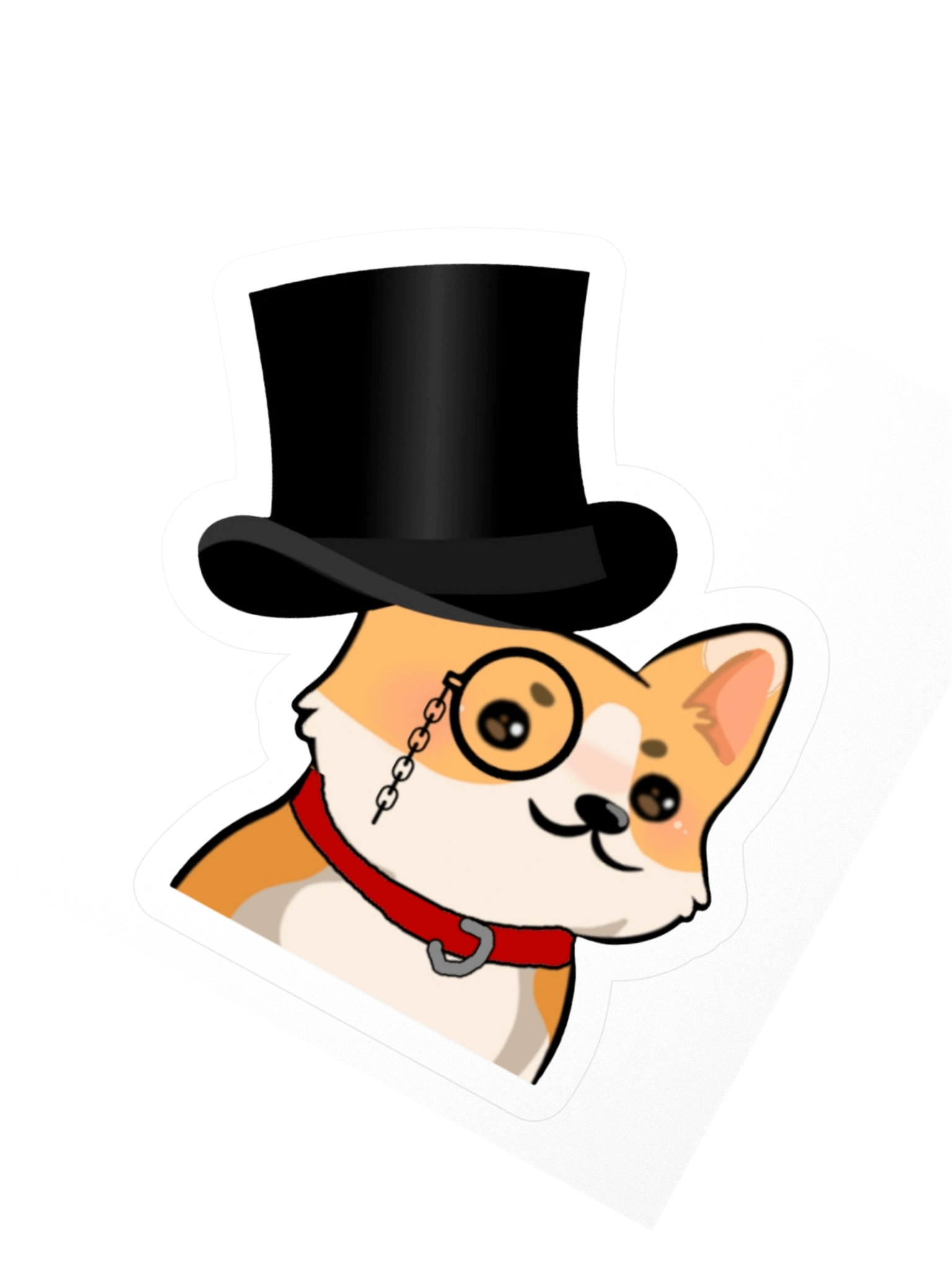 a distinguished gentlecorg sticker product image (2)
