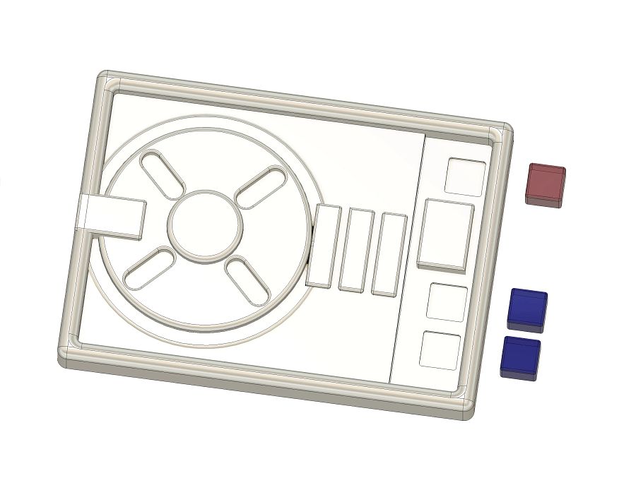 Star Wars The Acolyte Osha Civilian Comm Badge 3D Model product image (2)
