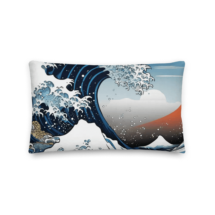 Wave of Tranquility Premium Pillow product image (2)