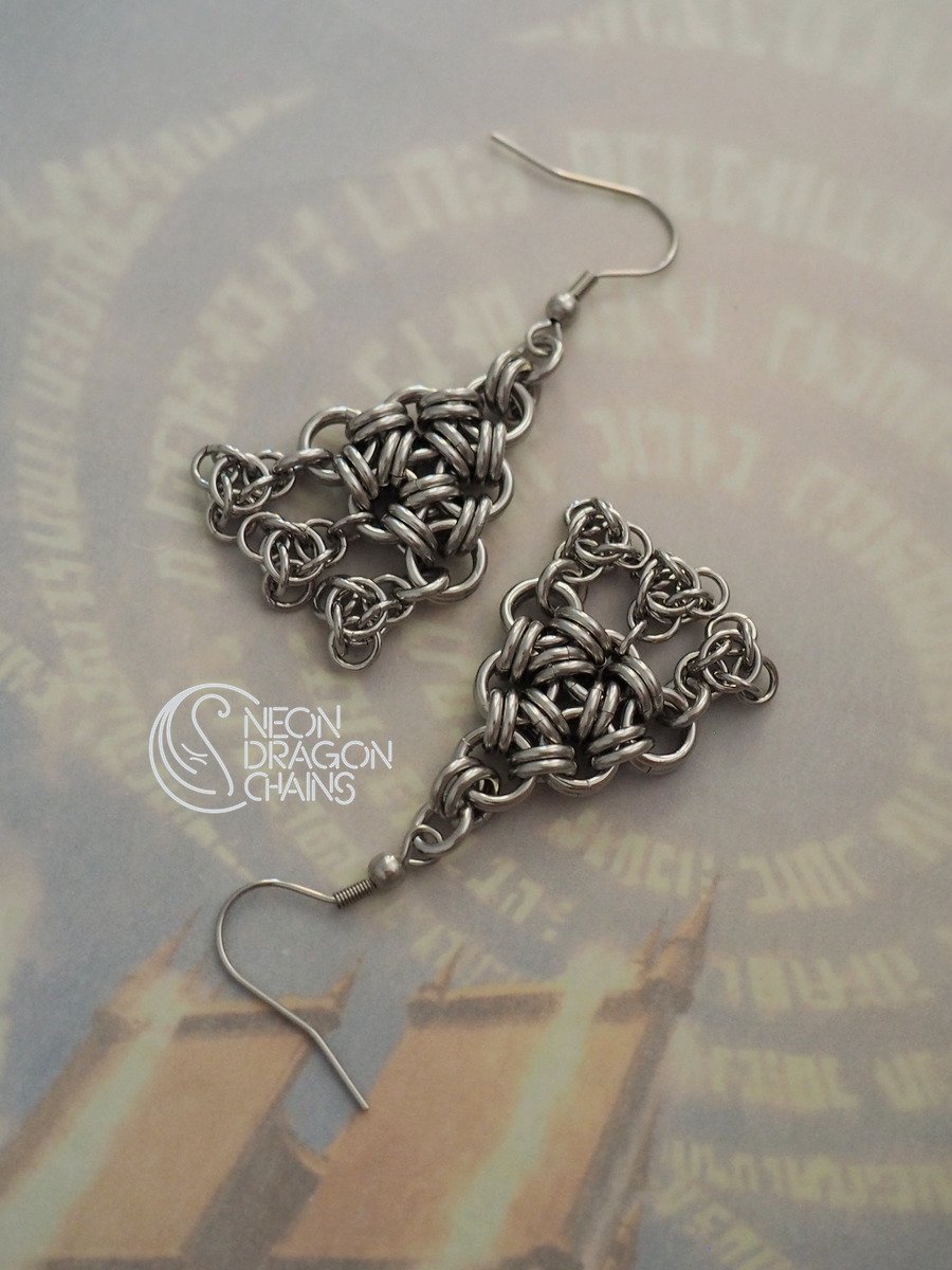 Atomic Triangle Earrings product image (3)