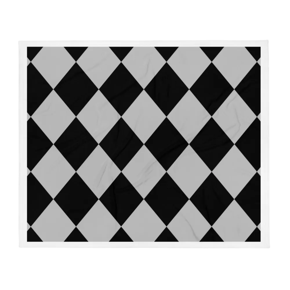 Black And Gray Diamond Pattern Blacket product image (2)