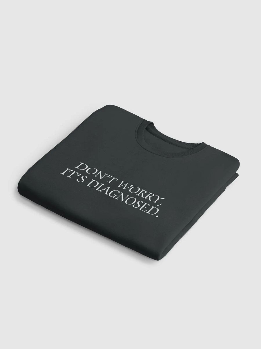 DW, IT'S DIAGNOSED. (white) printed eco crew product image (17)