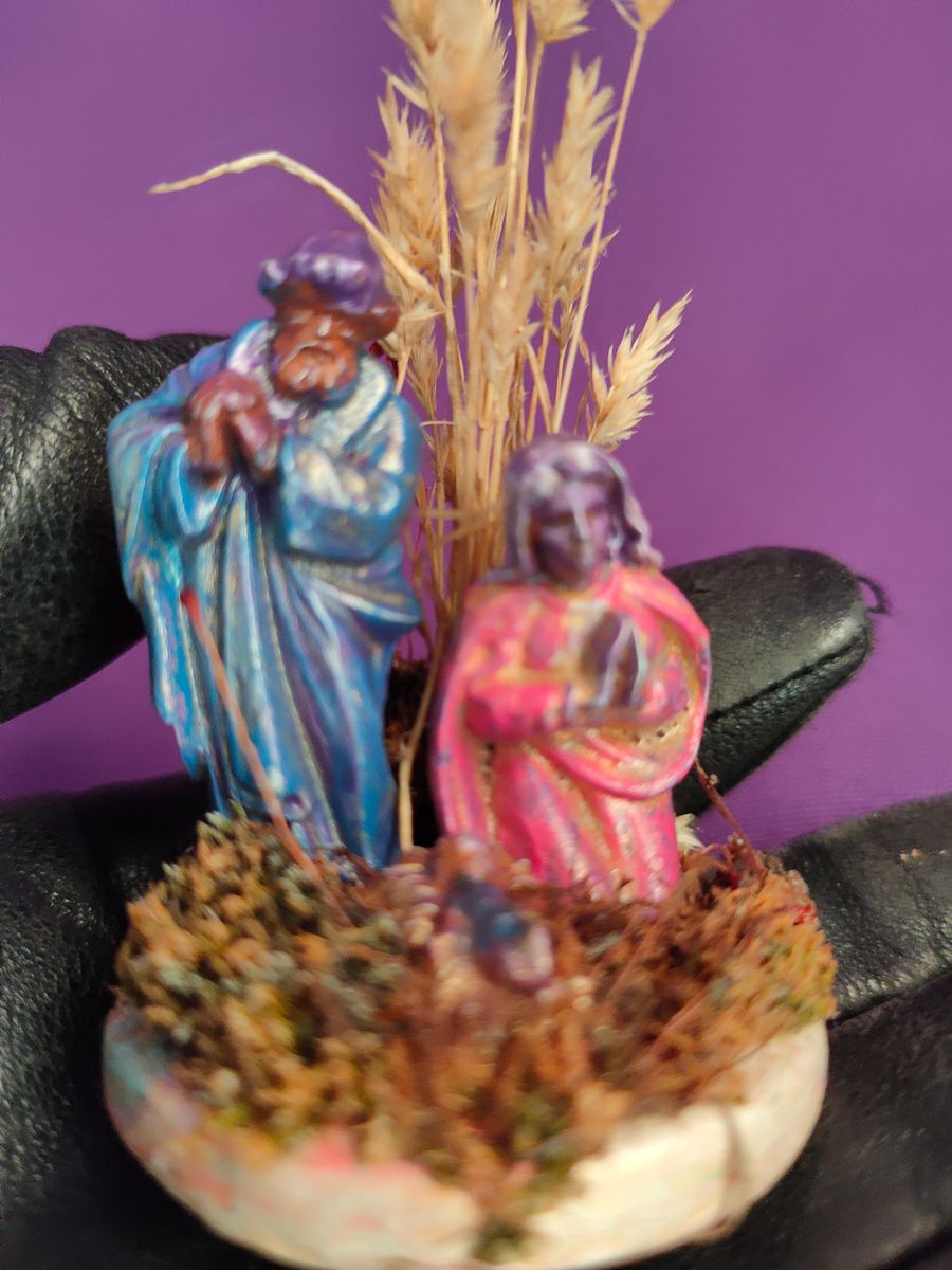 Presépio mini artesanal, feito à mão, Sagrada Família, presépio único e exclusivo, magia do Natal product image (6)