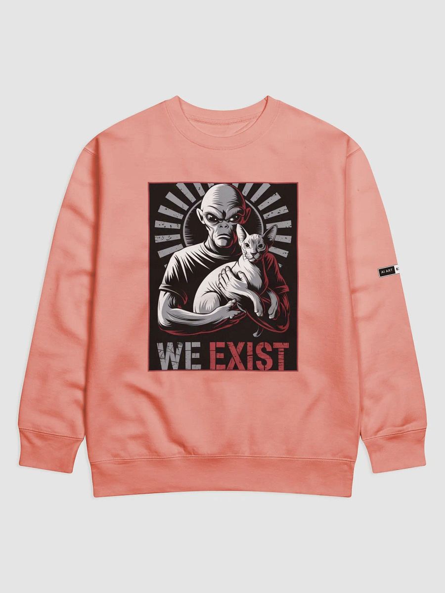 "WE EXIST" premium cotton sweatshirt product image (1)